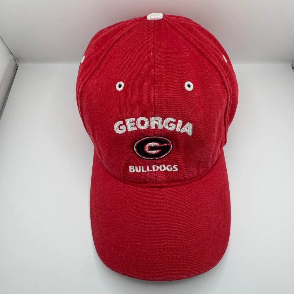 SPL 28 Georgia Bulldogs Hat Mens OSFA Red Good Embroidered Adjustable Cap